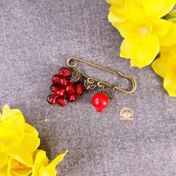 سنجاق سینه خوشه ای دونه انار